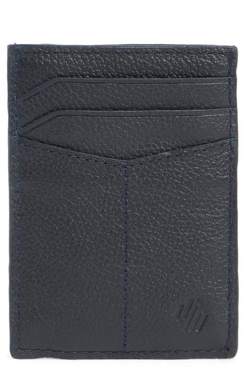 Pebbled Leather Cardholder Wallet