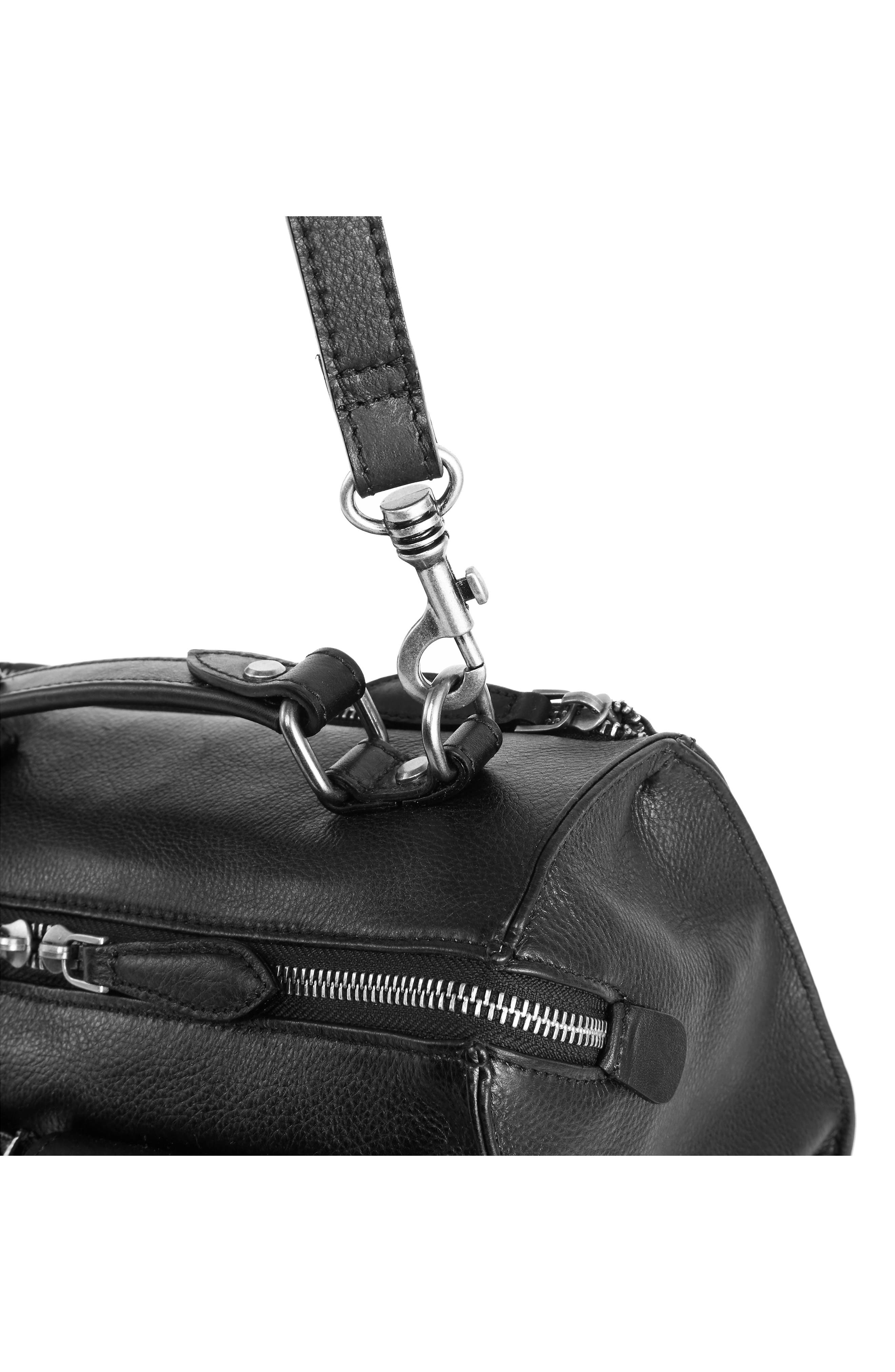 OLD TREND Las Luna Leather Crossbody Bag, Alternate, color, Black