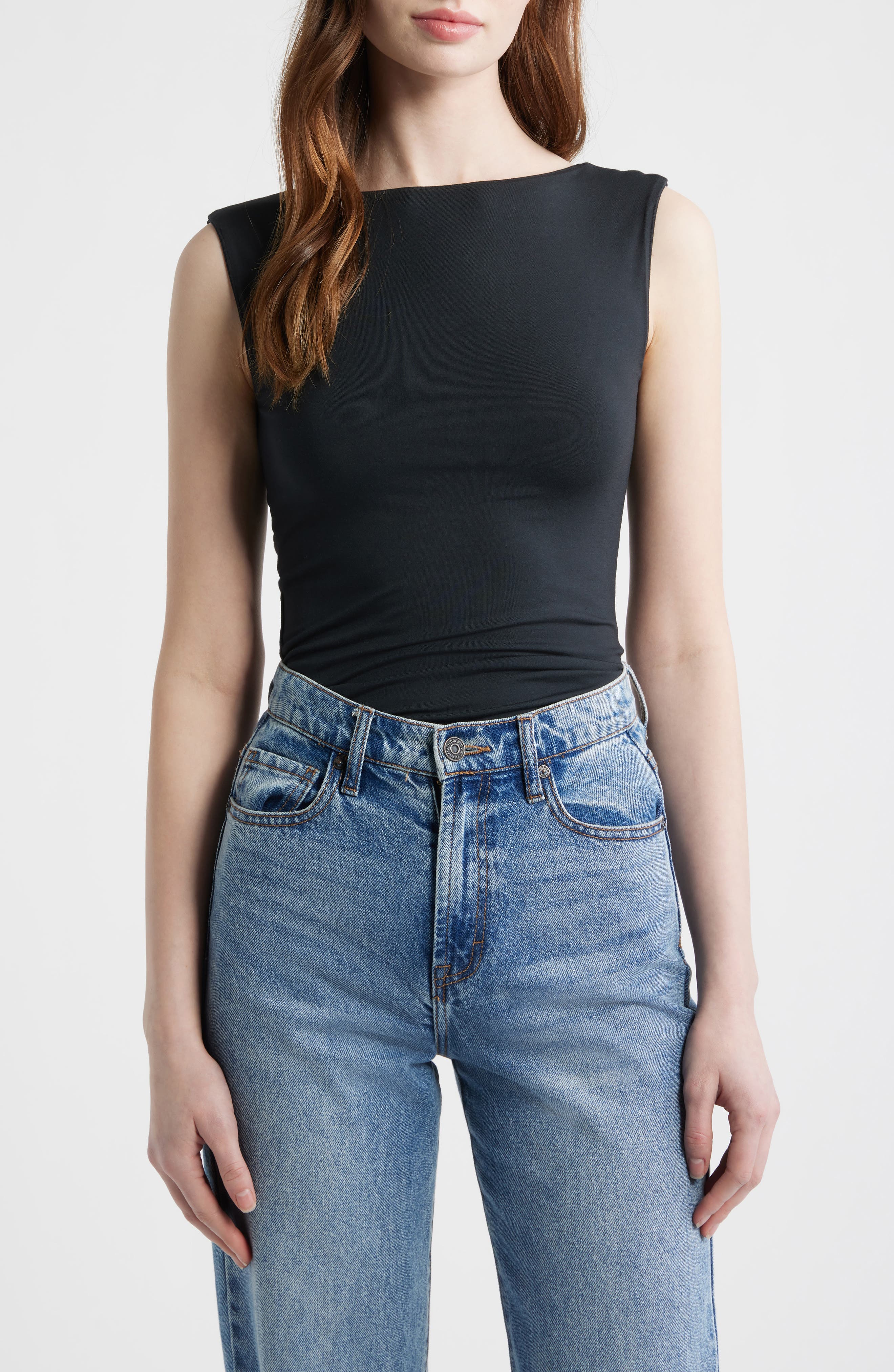 Rag & Bone Luca Reversible Tank In Black