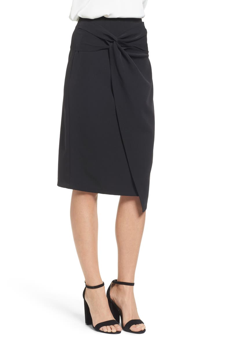 TWIST FRONT PENCIL SKT, Alternate, color, BLACK