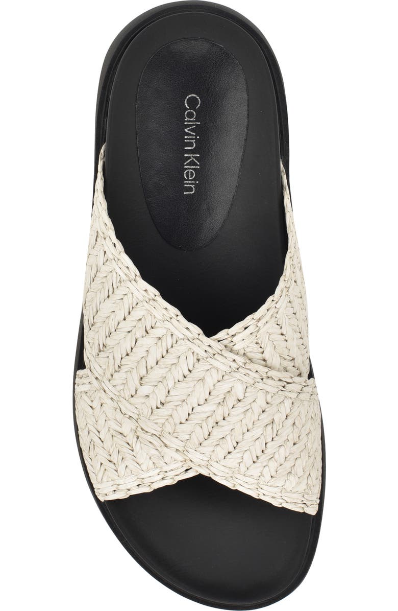 Calvin Klein Pacen Slide Sandal, Alternate, color, White
