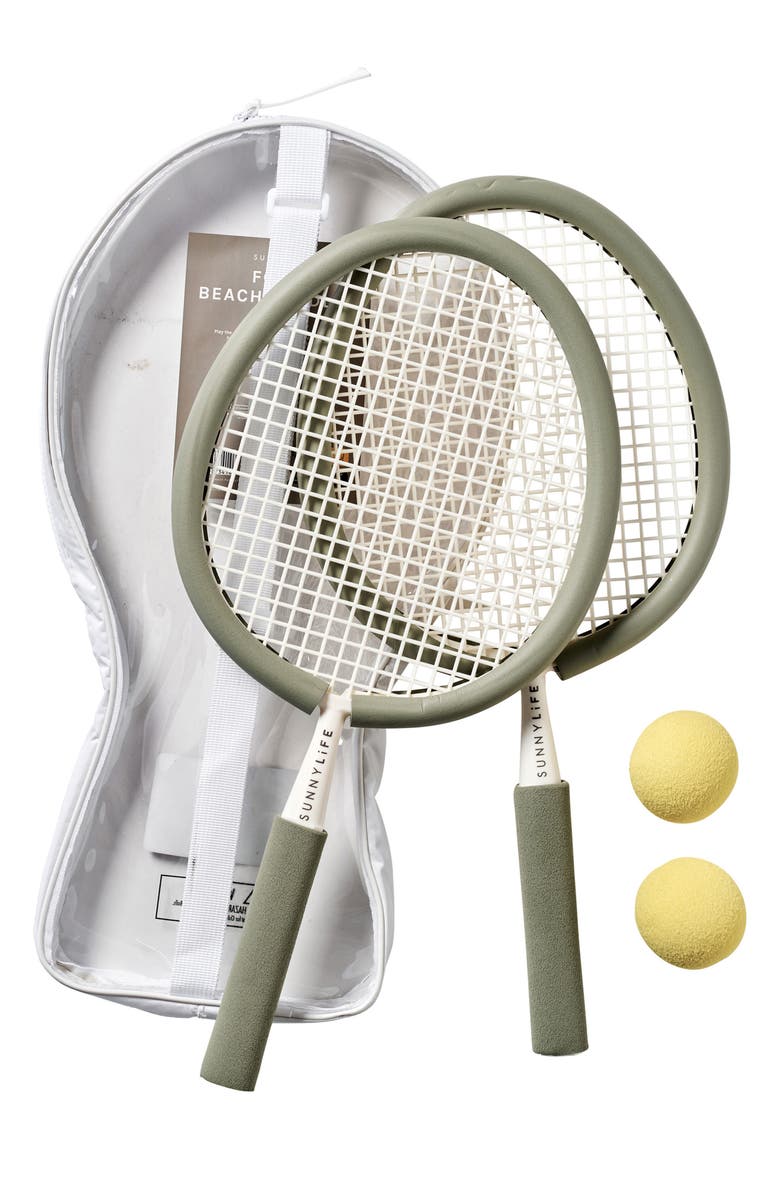 Sunnylife Foam Beach Paddles Set, Main, color, Green