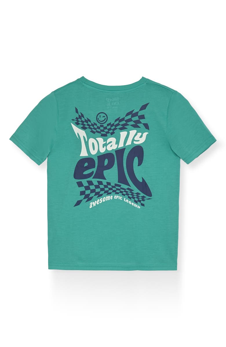 SLEEP ON IT Kids' Print Long Pajamas, Alternate, color, Green