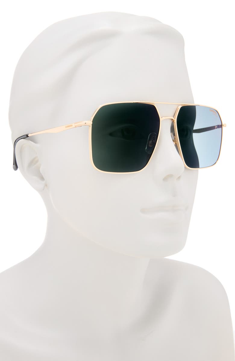Carrera Eyewear 59mm Navigator Sunglasses, Alternate, color, Gold