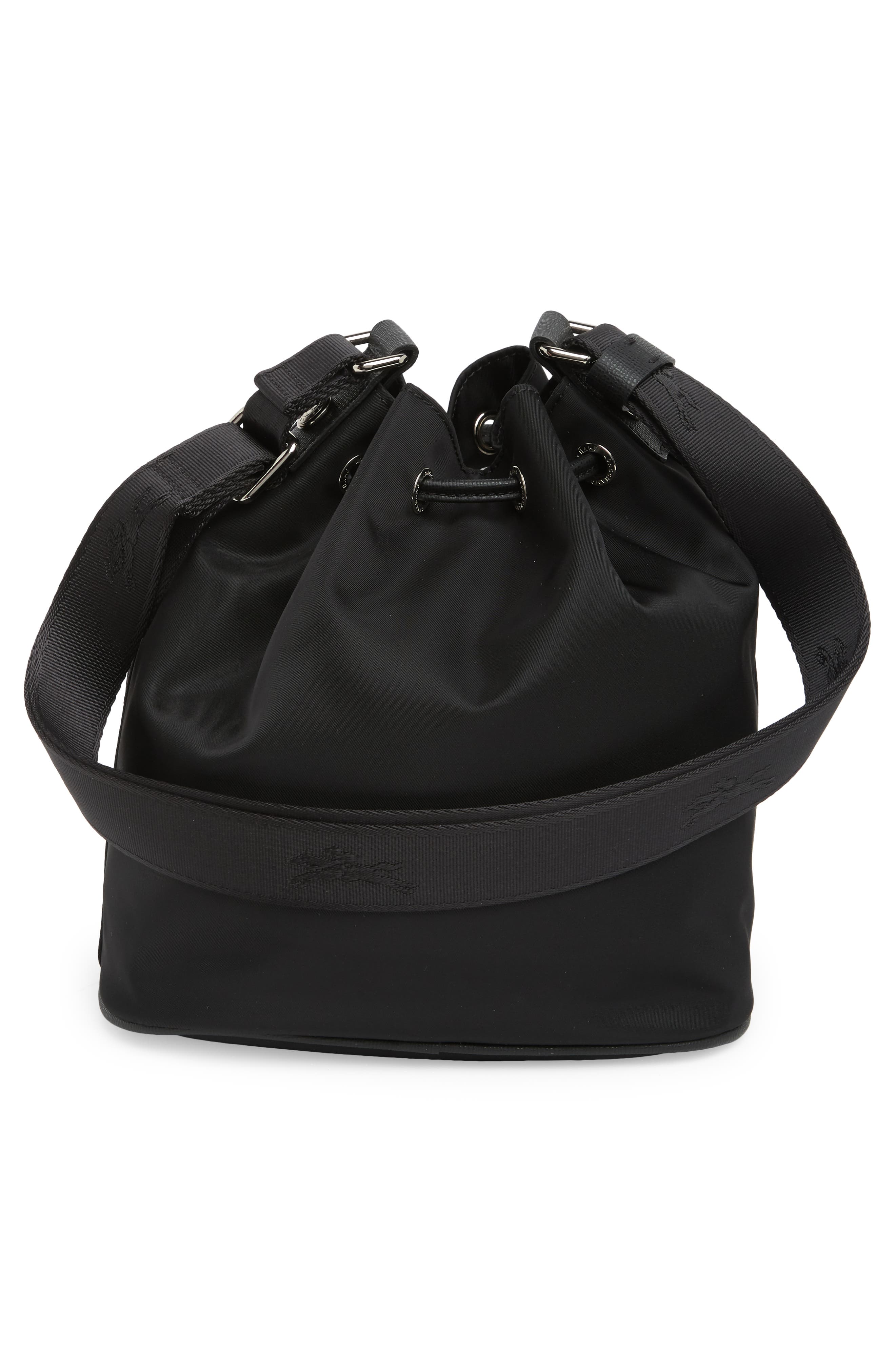 Longchamp Small Le Pliage Neoprene Bucket Bag, Alternate, color, Black
