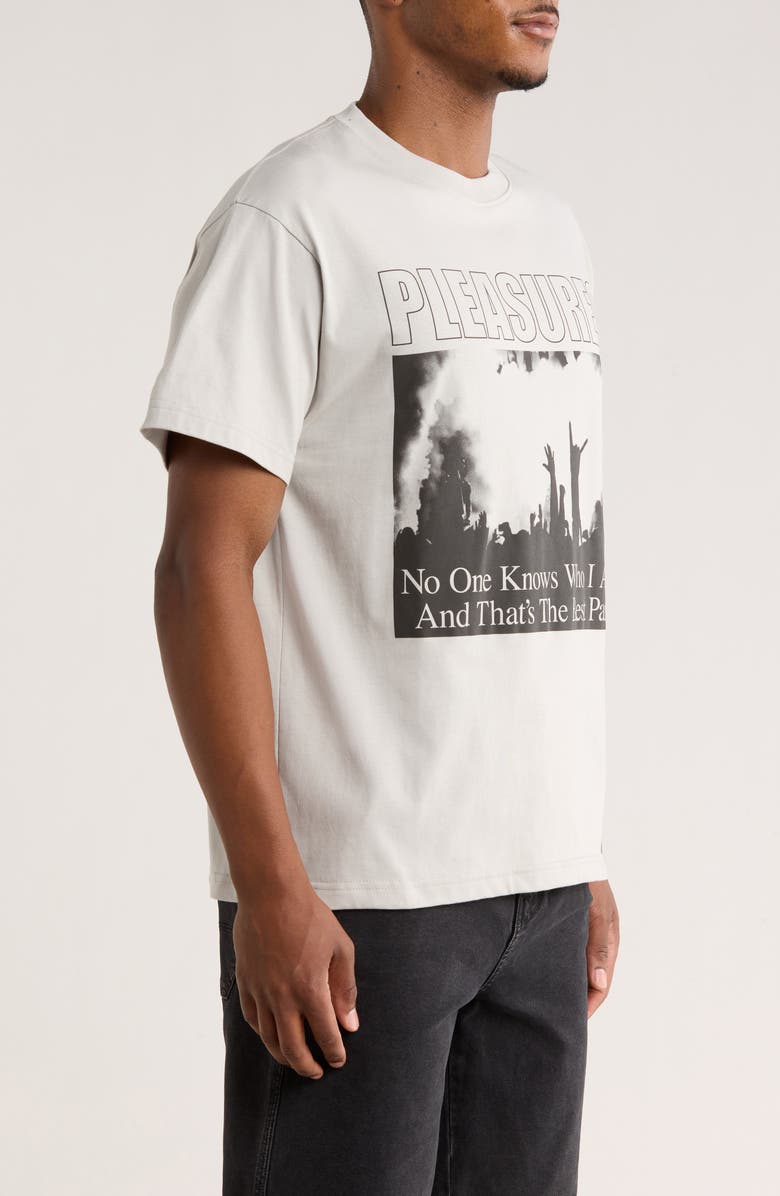 PLEASURES Incognito Cotton Graphic T-Shirt, Alternate, color, Silver