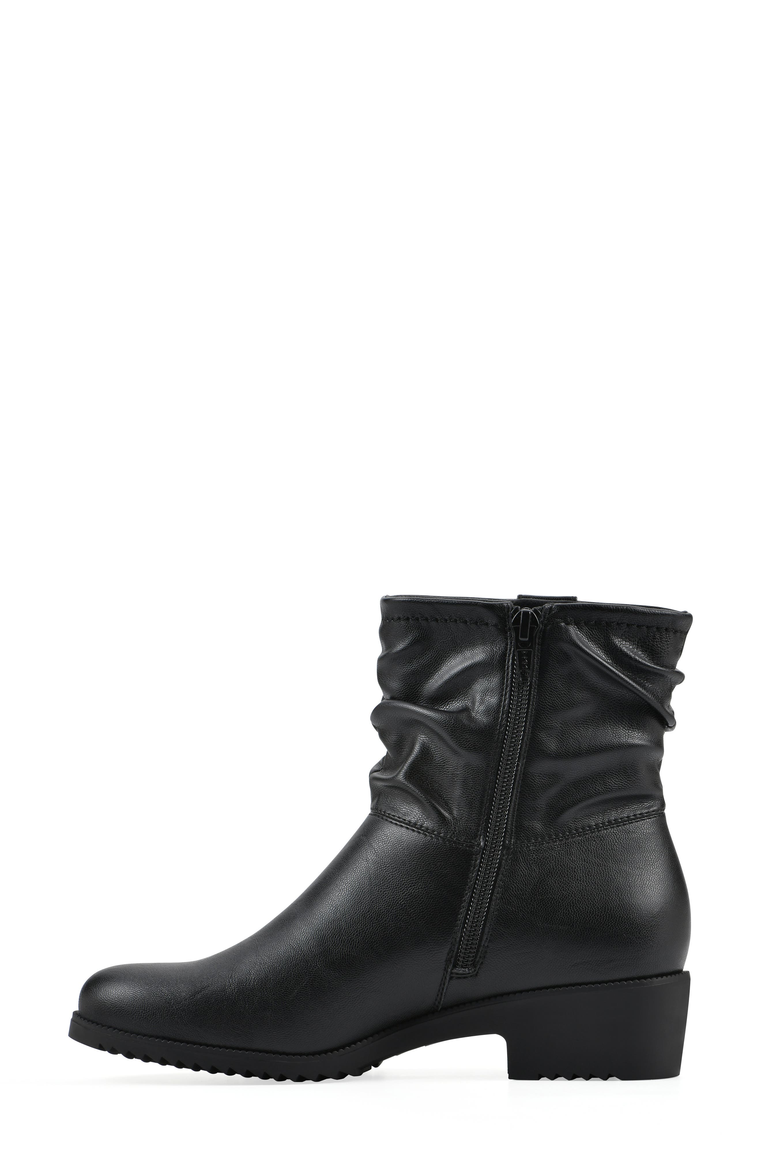 CLIFFS BY WHITE MOUNTAIN Dunia Slouch Bootie, Alternate, color, Black/ Smooth