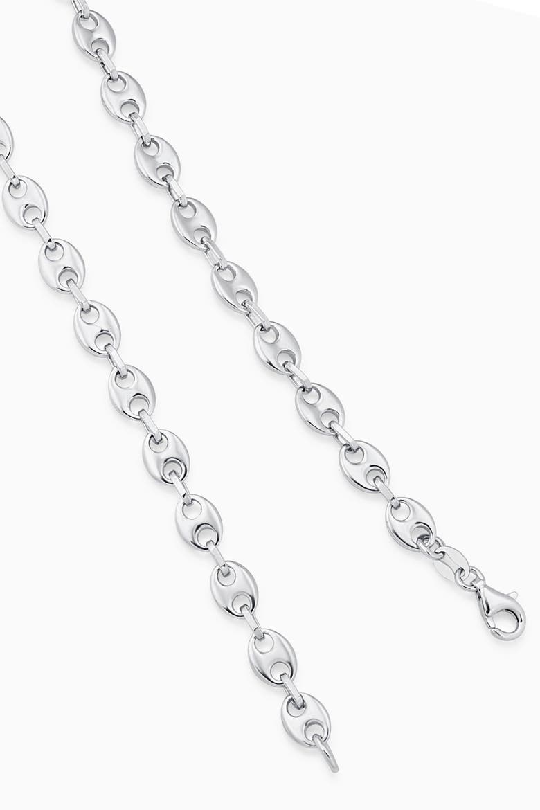 Sterling Silver Take Me There Mariner Necklace, Alternate, color, Sterling Silver