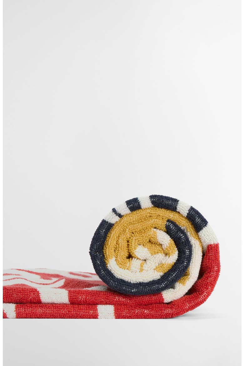 Archive Beach Towel, Alternate, color, BARBOUR BEACON