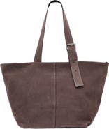 AllSaints Alba Zip Suede Tote