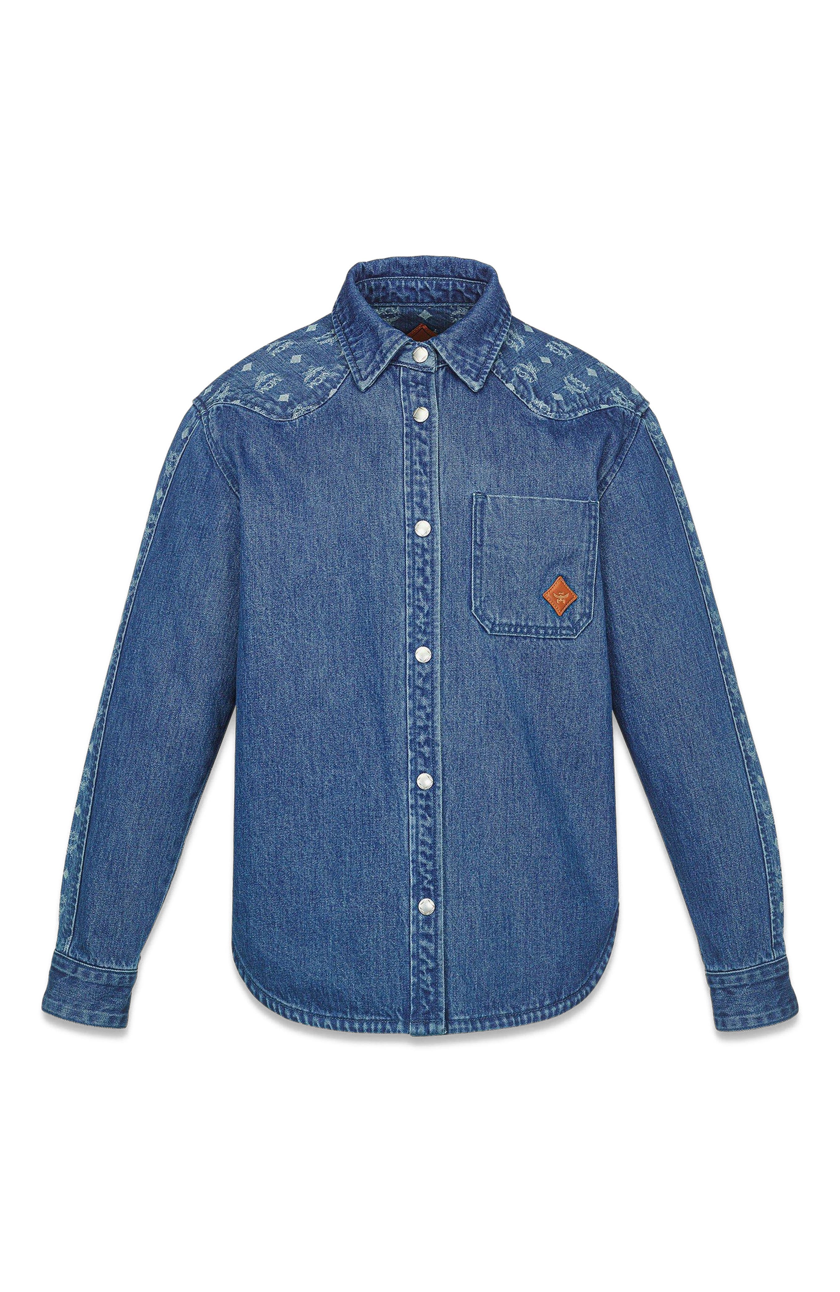 Monogram Jacket in Denim Jacquard - image 2