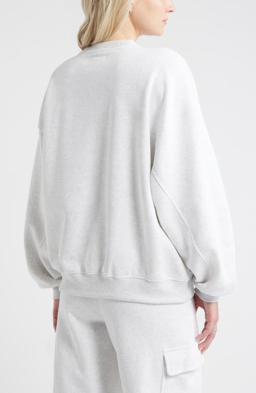 Bp. Relaxed Cotton Blend Sweatshirt In White