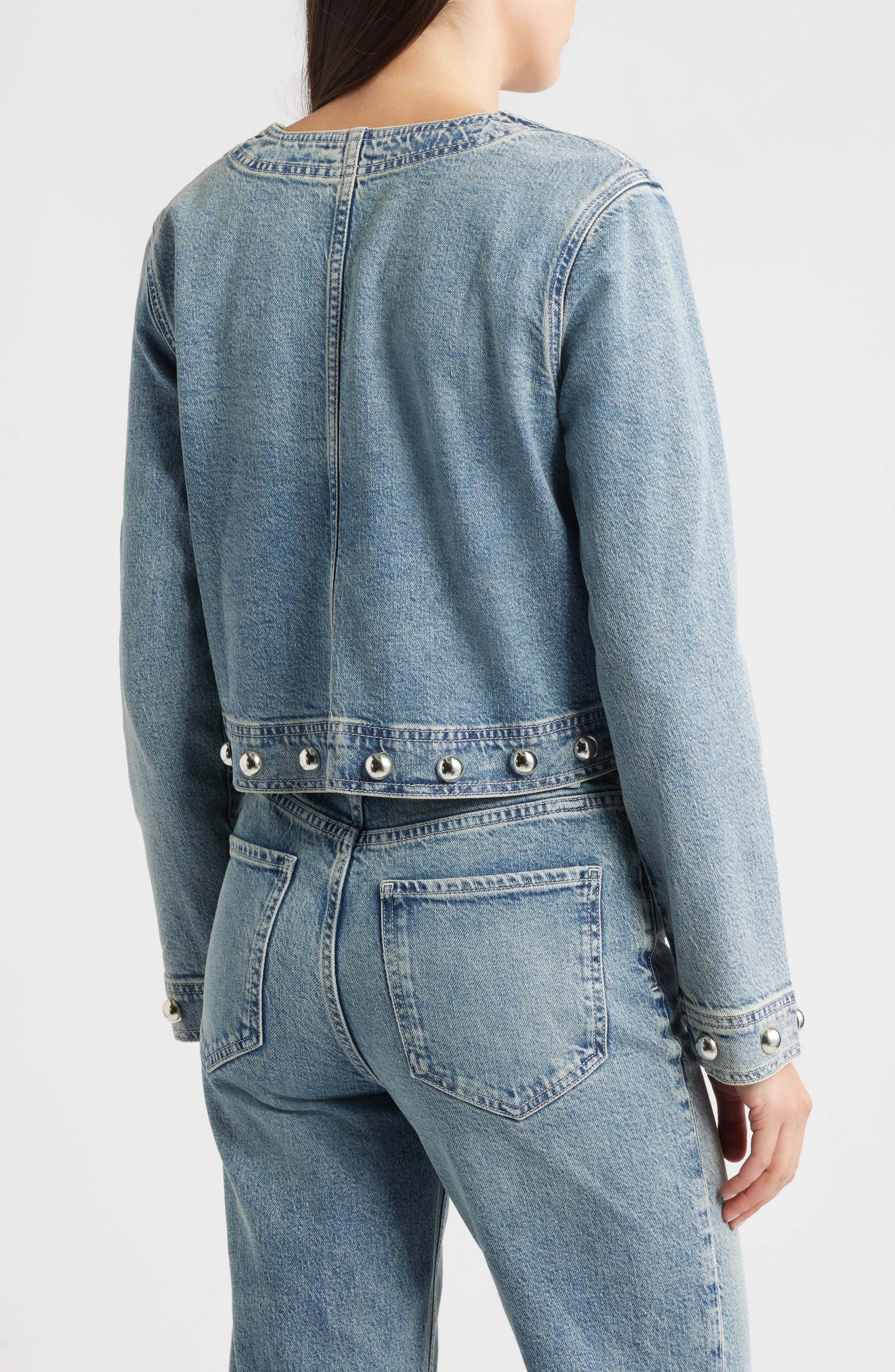 Capistrano Crop Denim Jacket - image 2