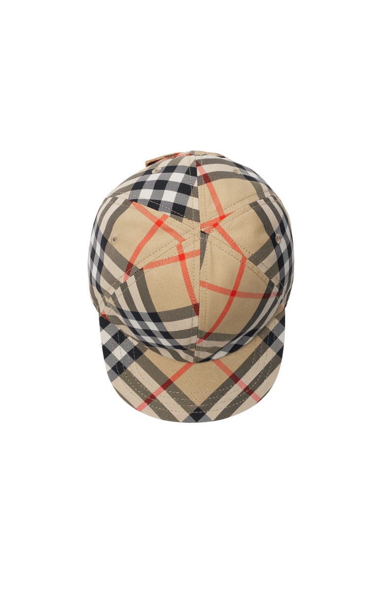 Burberry Check Baseball Cap, Alternate, color, Sand