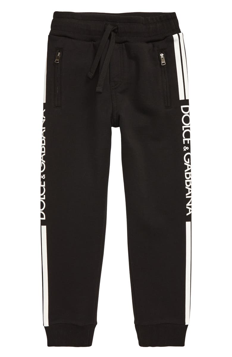 Dolce&Gabbana Logo Stripe Jogger Sweatpants, Main, color, 