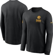 Nike Men's Nike Black Pittsburgh Steelers Sideline Performance Long Sleeve T-Shirt