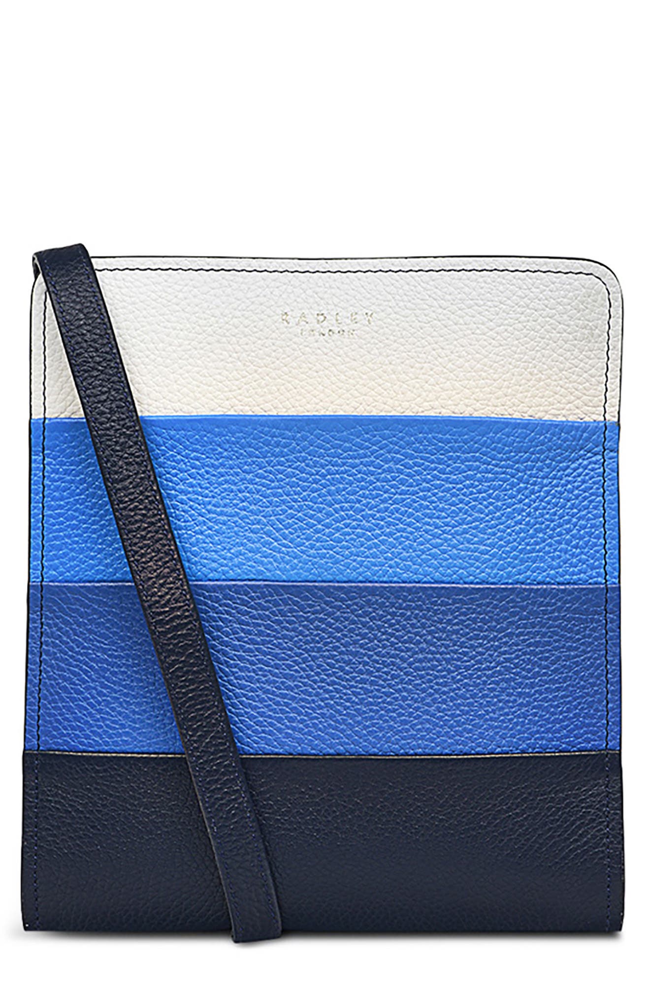 Radley Summer Street Stripe Mini Crossbody Bag, Main, color, Ink