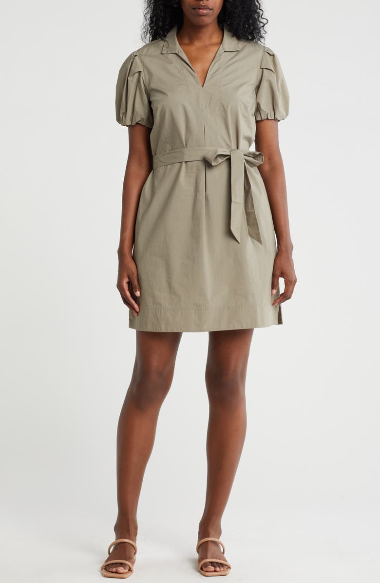 Tommy Bahama Oceana Puff Sleeve Cotton Poplin Dress, Main, color,