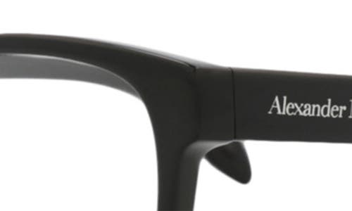Alexander Mcqueen Mcqueen 55mm Square Optical Glasses In Black