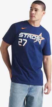 Nike Men's Nike Jose Altuve Navy Houston Astros 2025 City Connect Fuse Name & Number T-Shirt