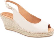 patricia green Peyton Slingback Espadrille Peep Toe Platform Wedge Sandal