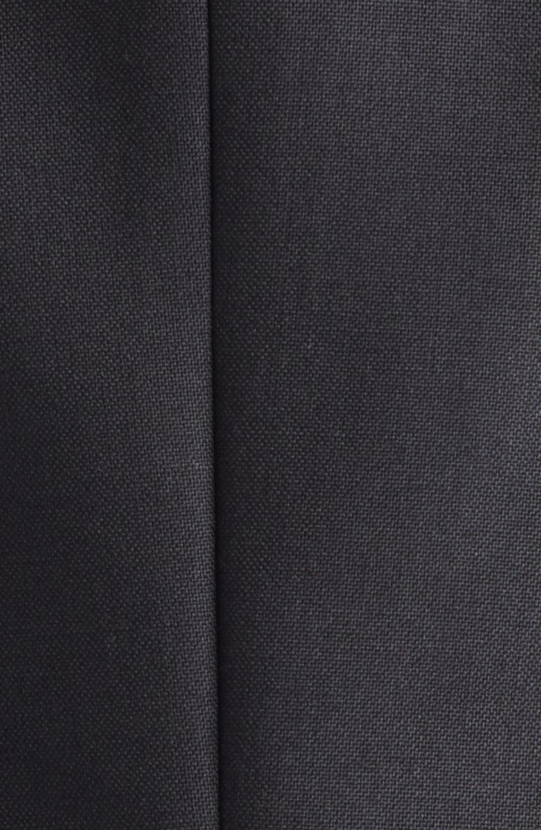 McQueen Pagoda Wool & Mohair Crop Jacket, Alternate, color, Black