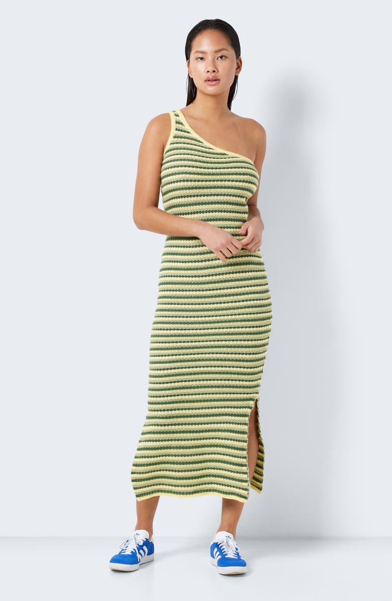 Noisy may Dee One-Shoulder Knit Maxi Dress, Alternate, color, 