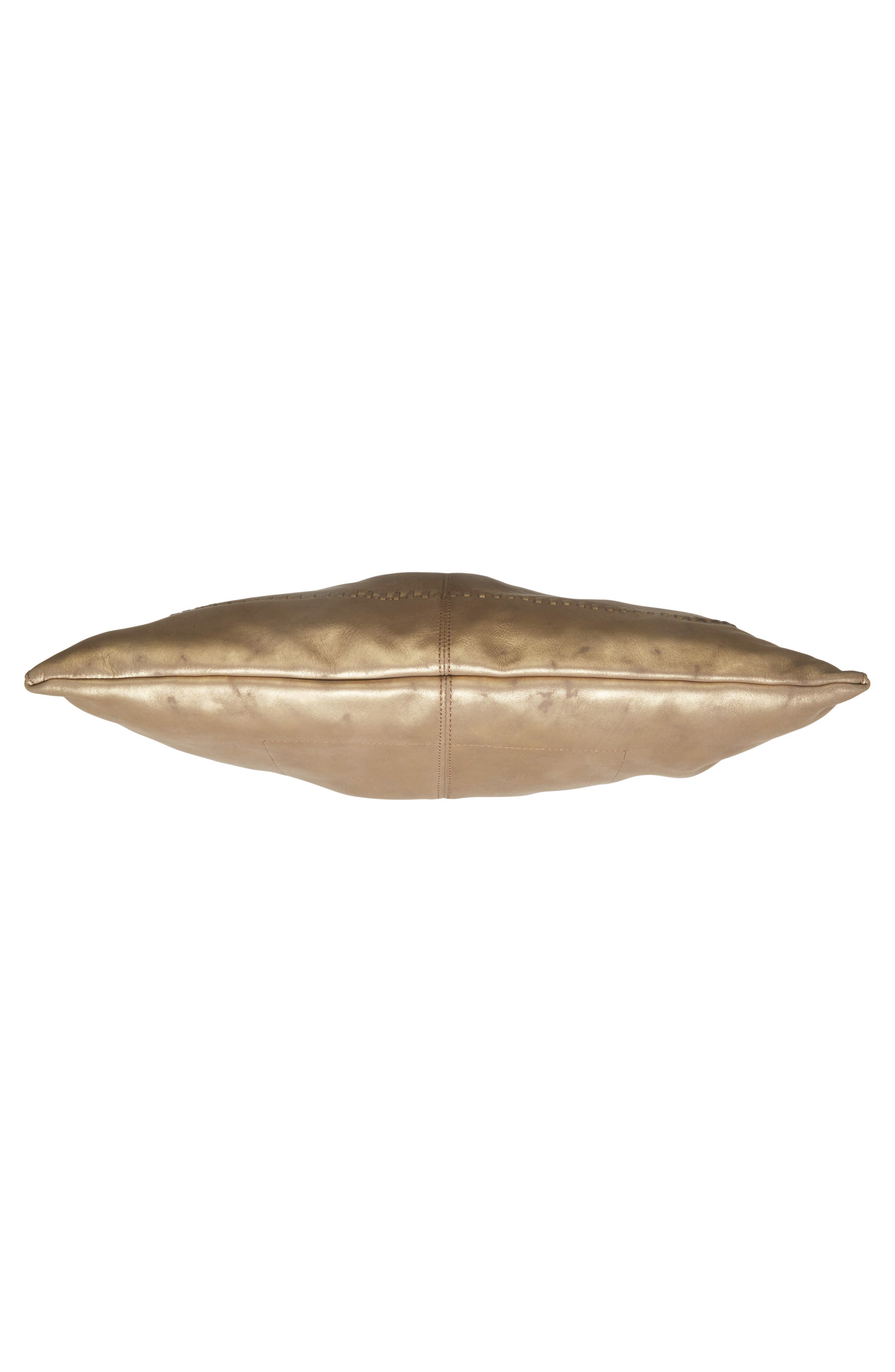 Nomad Metallic Leather Hobo Bag, Alternate, color, STARDUST