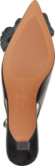 Castiel Slingback Pointed Toe Kitten Heel Pump