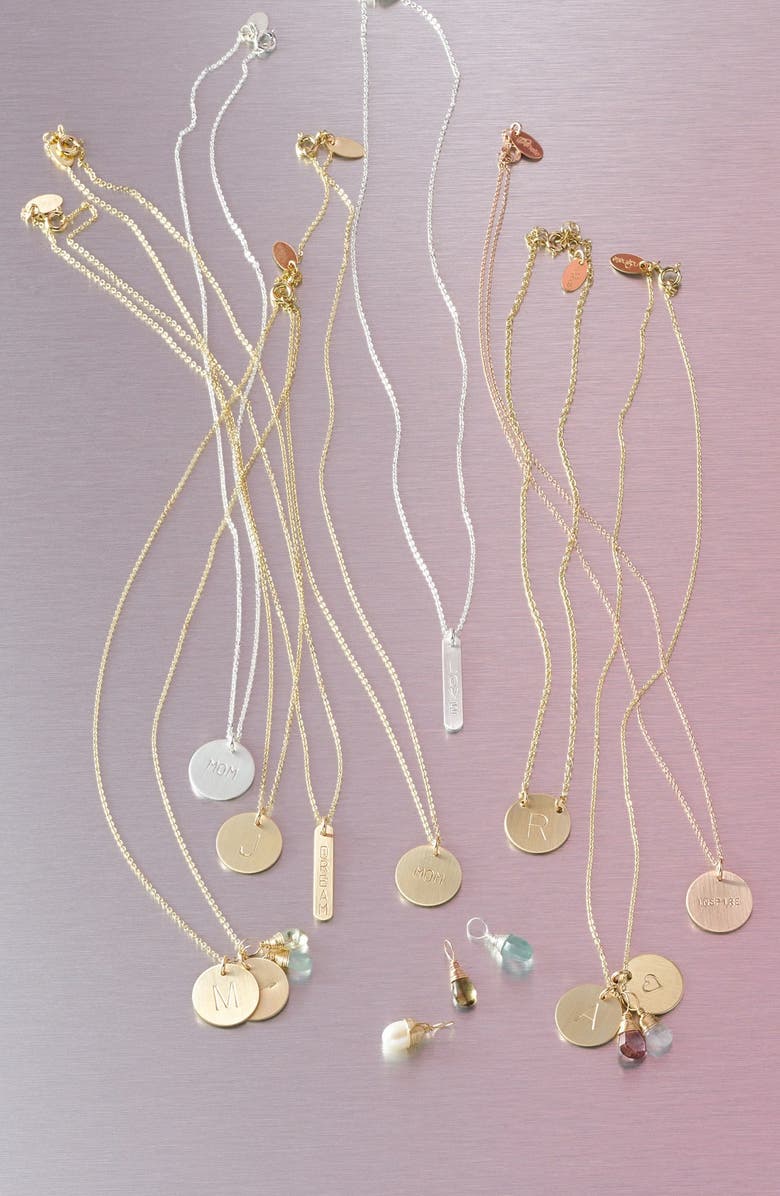 Nashelle Sterling Silver Mom Charm Necklace, Alternate, color, 