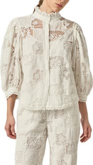 English Factory Embroidered Cotton Shirt