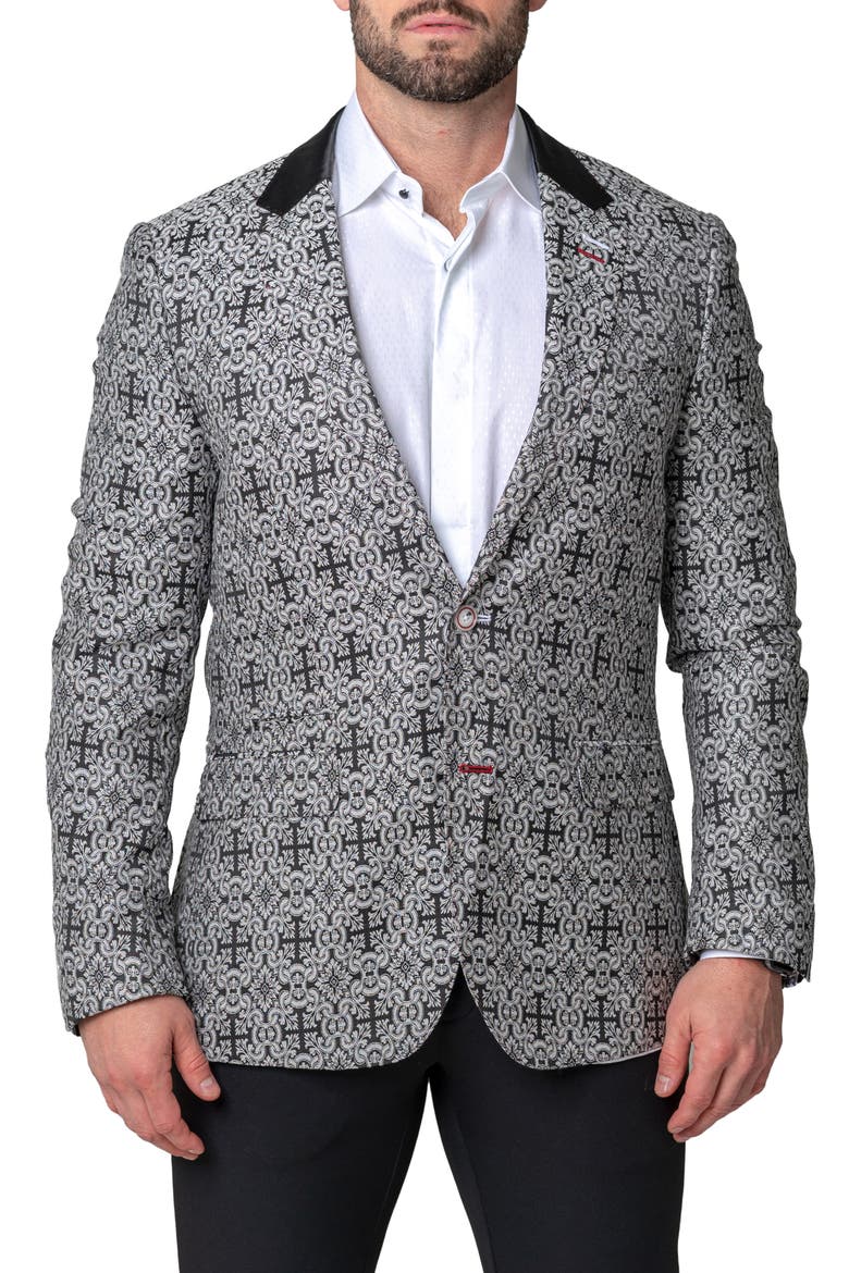 Socrate Evo Luca Sport Coat, Main, color, WHITE