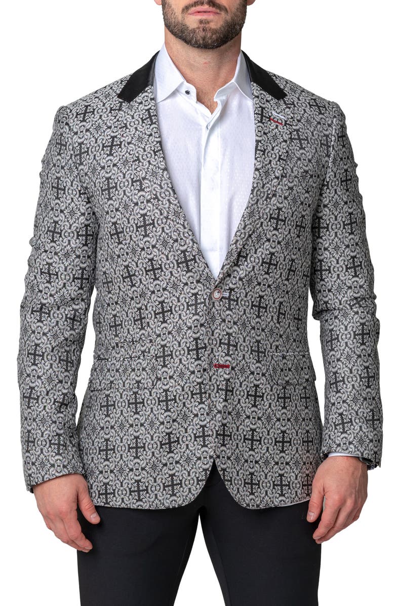 Maceoo Socrate Evo Luca Sport Coat, Main, color, White