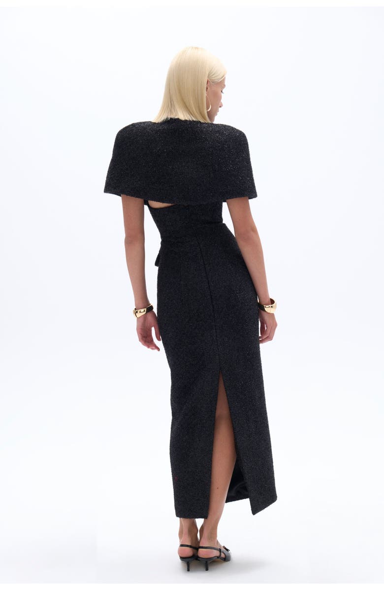 Nocturne Padded Shoulder Bolero Jacket, Alternate, color, 