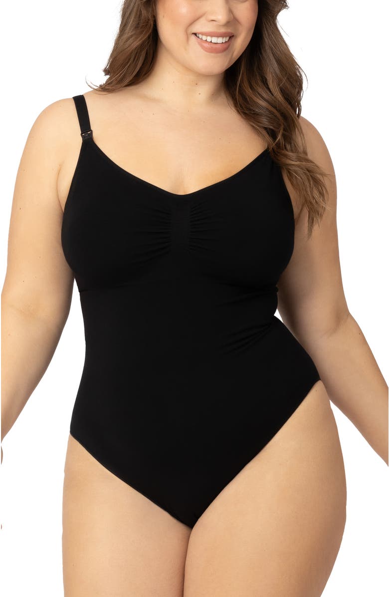 Kindred Bravely Sublime Maternity & Nursing Bodysuit, Main, color, Black