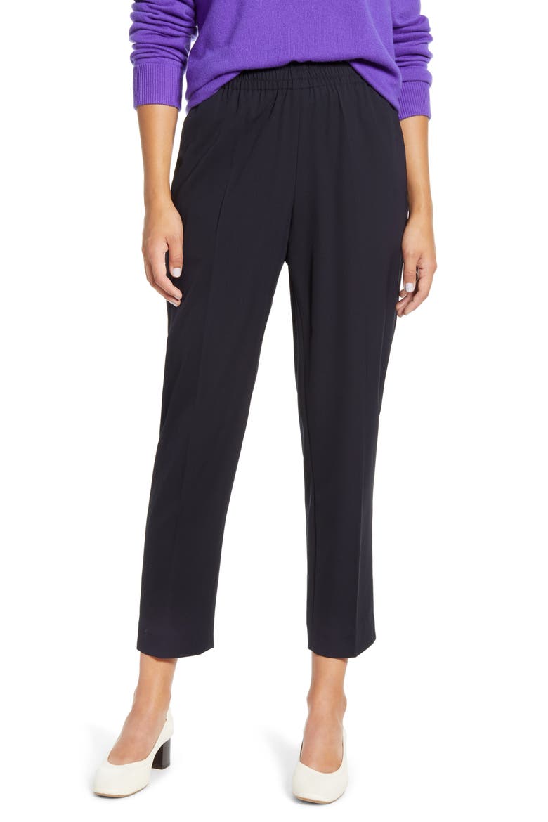The Italian GoWeave Easy Pants, Alternate, color, TRUE NAVY