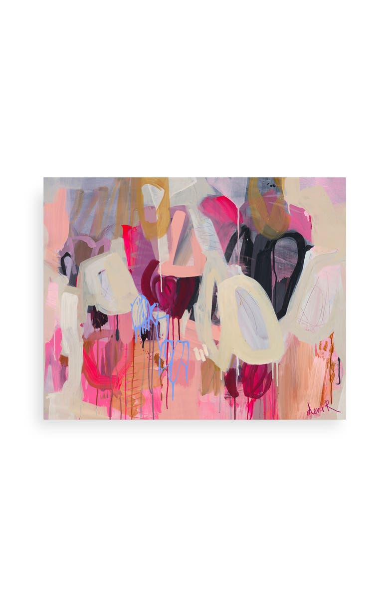 Bond & Grace Wandering, Wondering by by Deni Rayneau, 8x10 Art Print, Main, color, Pink