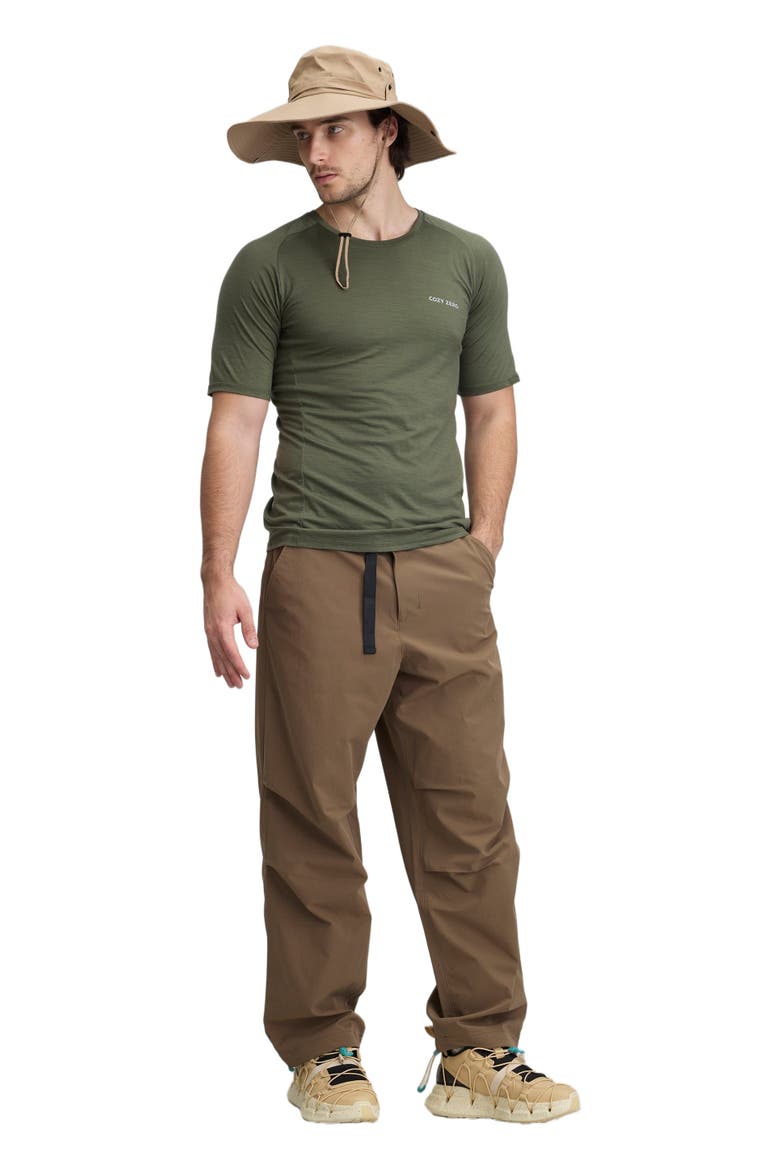 Men's 100% Merino Reglan Tee, Alternate, color, Olive