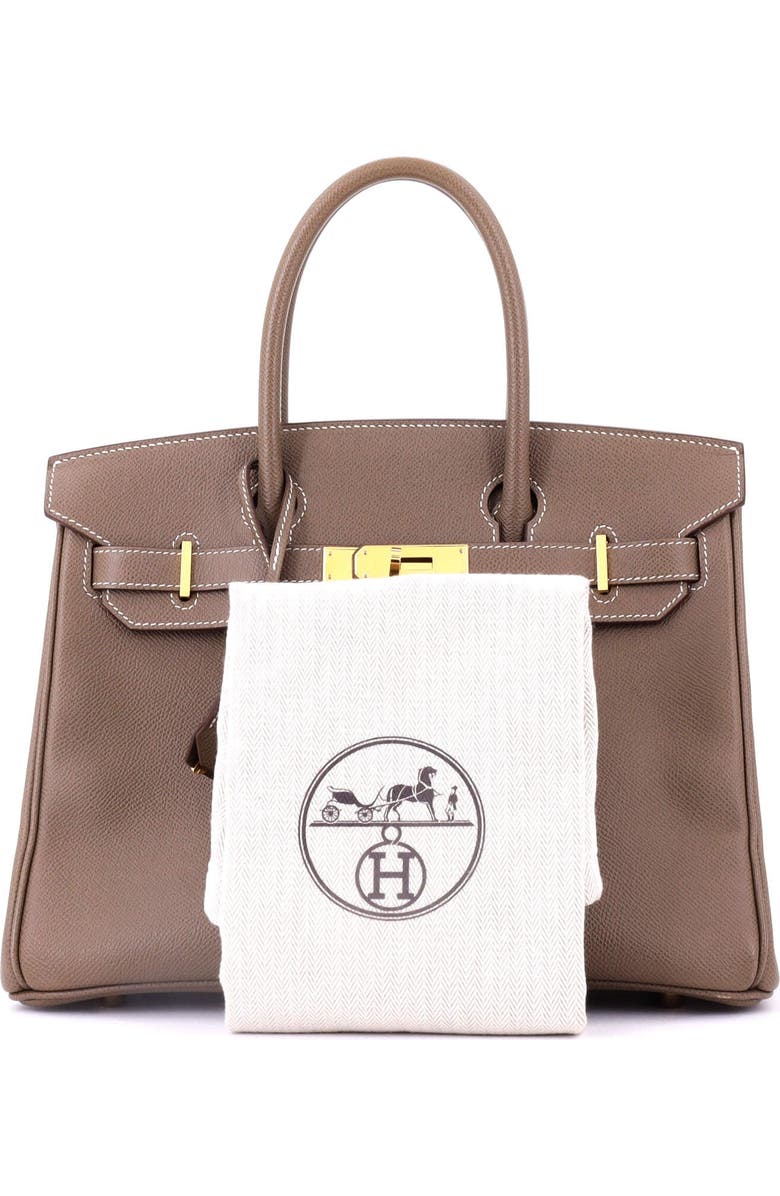 Pre-Owned Hermes Birkin Handbag Grey Epsom with Gold Hardware 30, Alternate, color, Etoupe