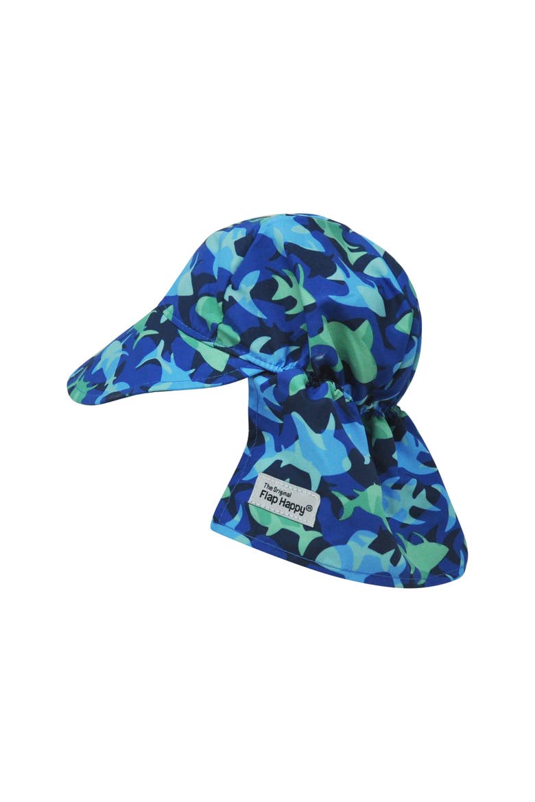 Kids UPF 50+ Original Flap Hat - Full Coverage Sun protection Hat, Main, color, Mako Reef