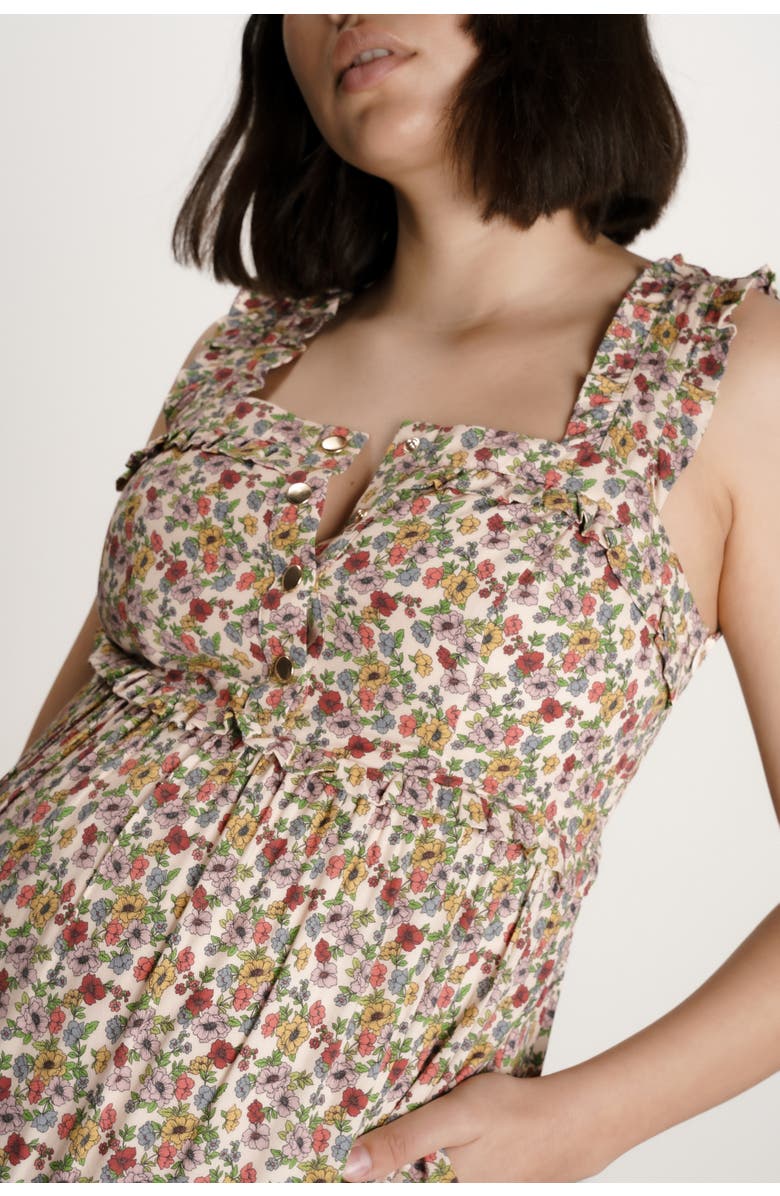 Nom Maternity Emma Maternity & Nursing Maxi Dress, Alternate, color, Warm Floral