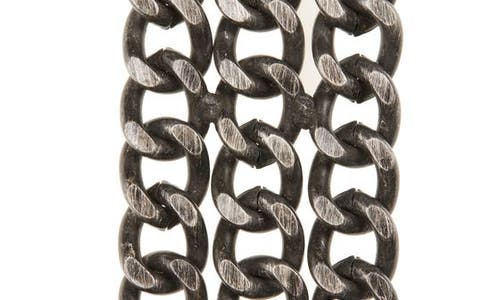 R13 Triple Chain Leather Belt In Metallic