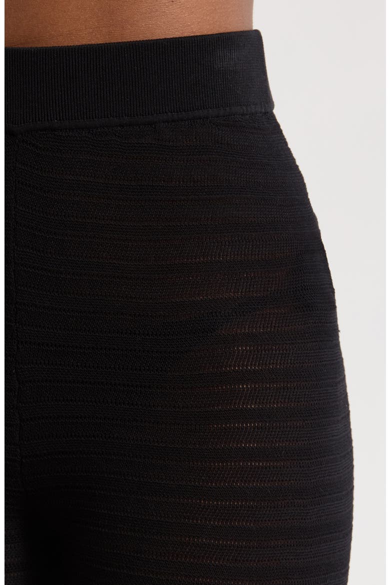 The Faye Open Stitch Cover-Up Pants, Alternate, color, NOIR