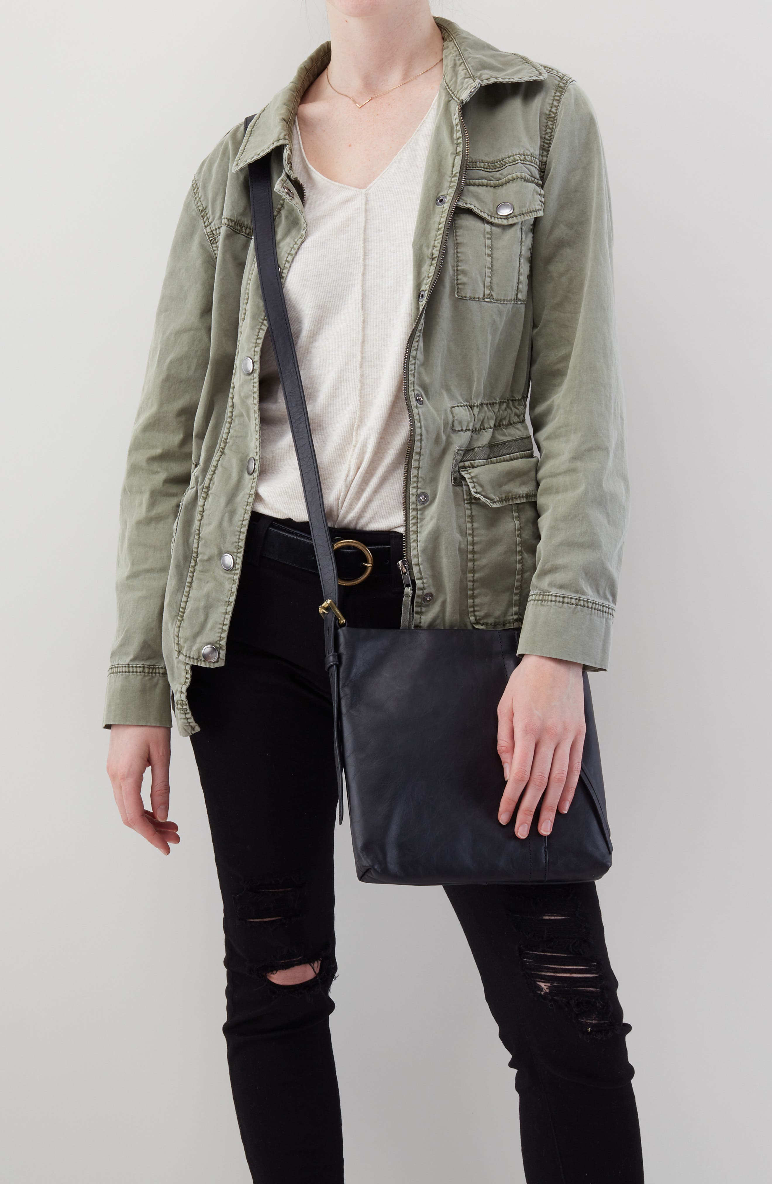 HOBO Leather Shoulder Bag, Alternate, color, 