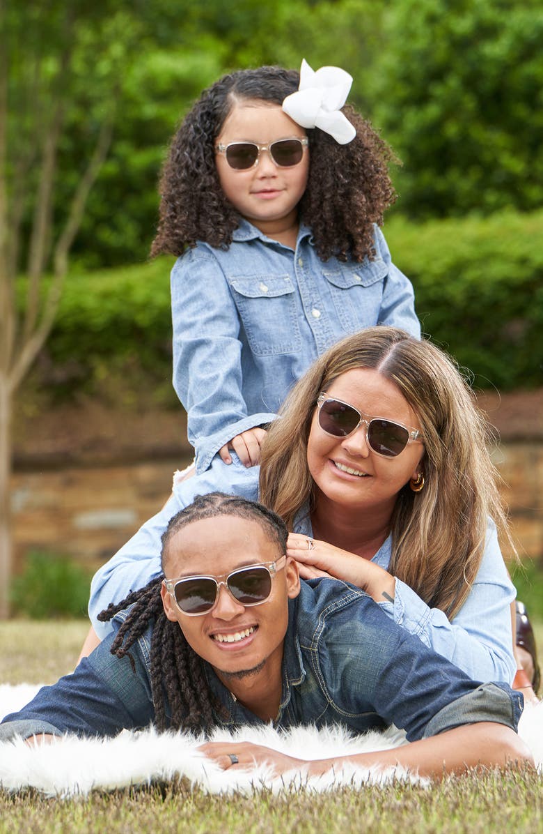 KidRaq Set of 2 Ocean Wave Sunglasses, Alternate, color, Ice Clear