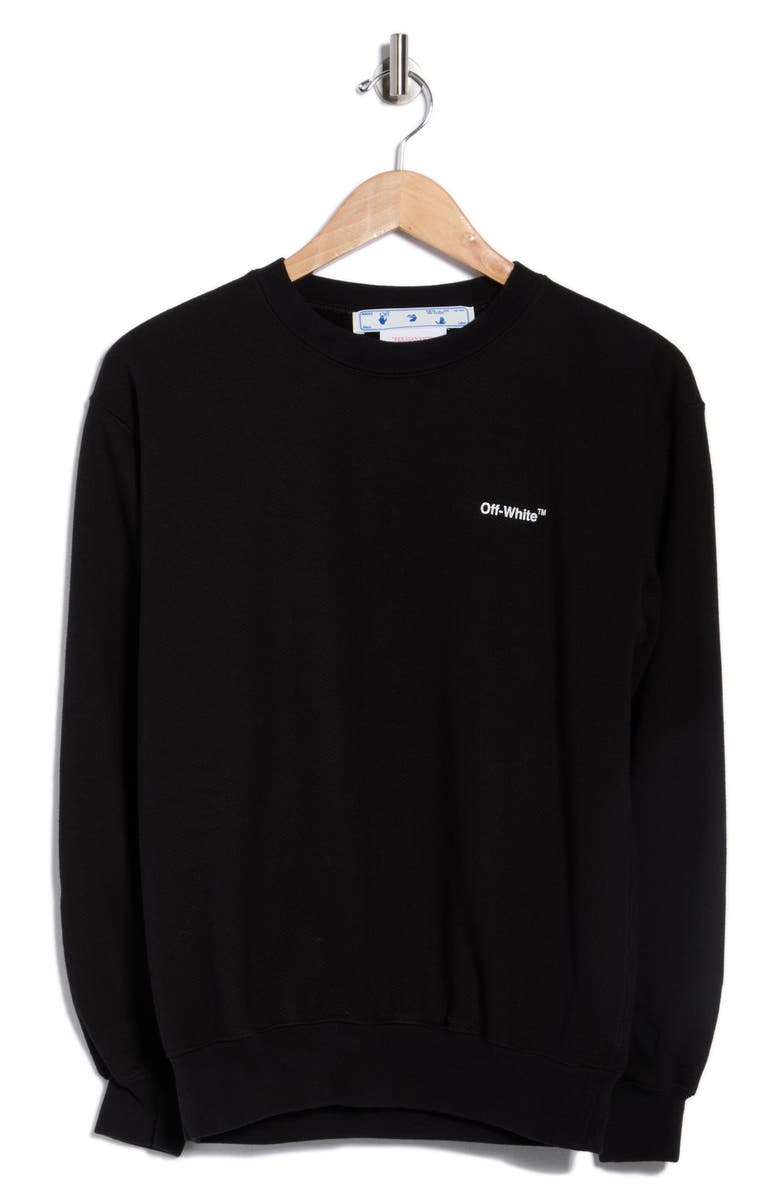 Off-White Diagonal Logo Crewneck Sweatshirt, Alternate, color, 