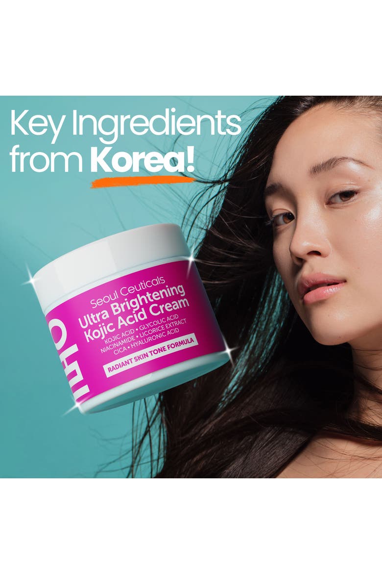 Korean Skincare Ultra Brightening Kojic Acid Cream, Alternate, color, Clear
