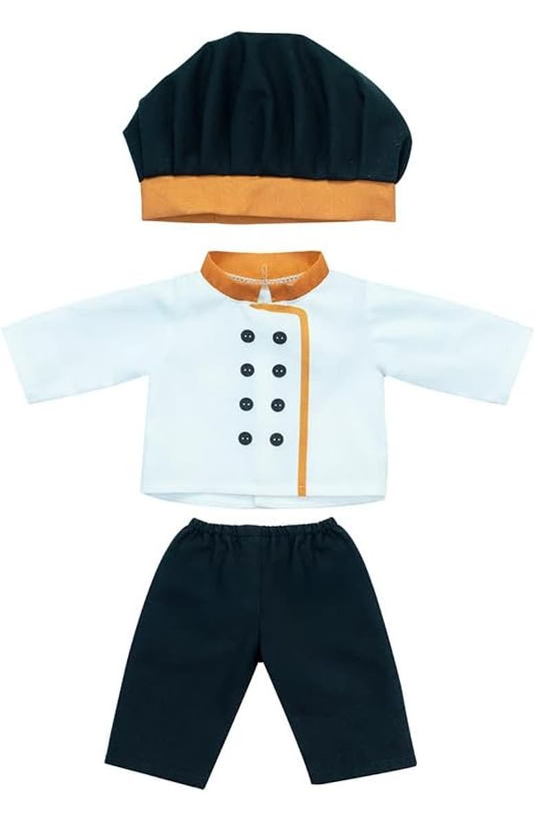 Miniland Cook Doll Set 15", Main, color, White Multi