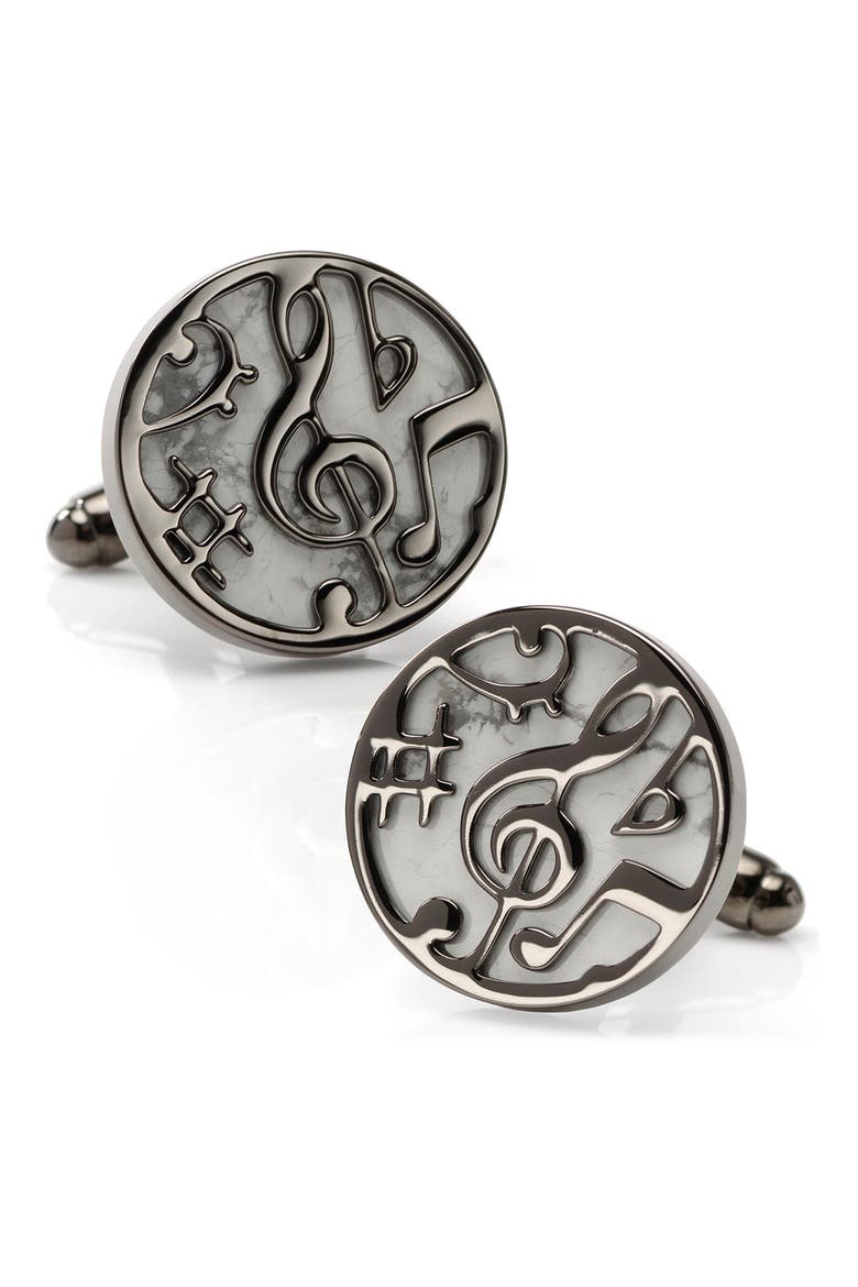 Concert Cuff Links, Main, color, SILVER