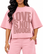 Dai Moda Love Is Not Enough Split Sweatshirt